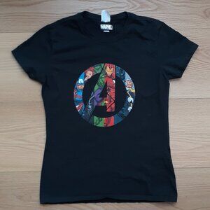 Marvel's Avengers - Heros A Logo - New Women's XS Black T-Shirt